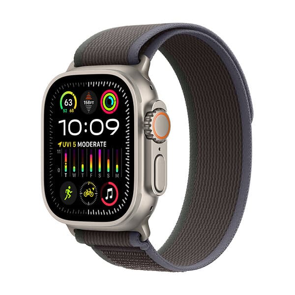 Apple Watch Ultra 2 GPS + Cellular, 49mm Titanium Case with Blue/Black
