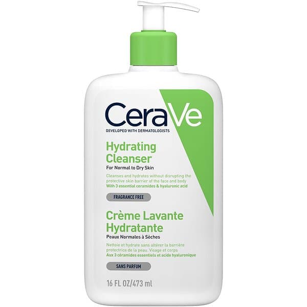 CeraVe Hydrating Cleanser - 473 ml Hudpleie Ansiktvask & Skintonic Ren