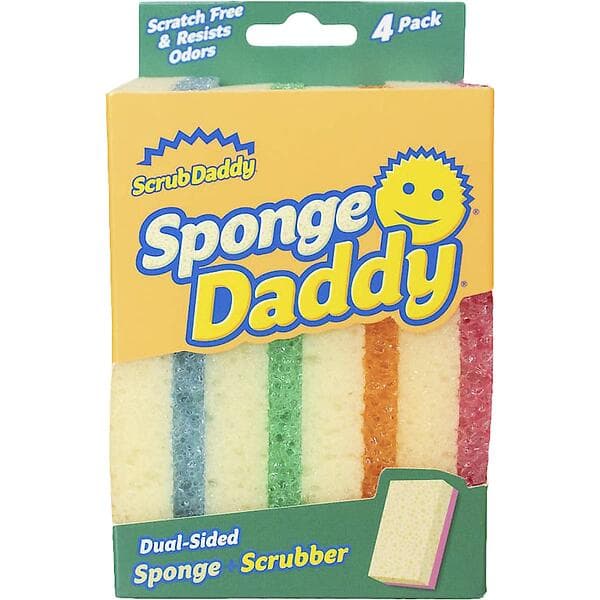 Scrub Daddy rengjøringssvamp, 4-pakning