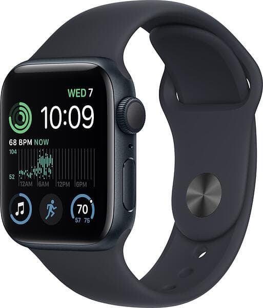 Reparert Apple Watch SE (2022) 40mm | GPS | Svart | C, God tilstand